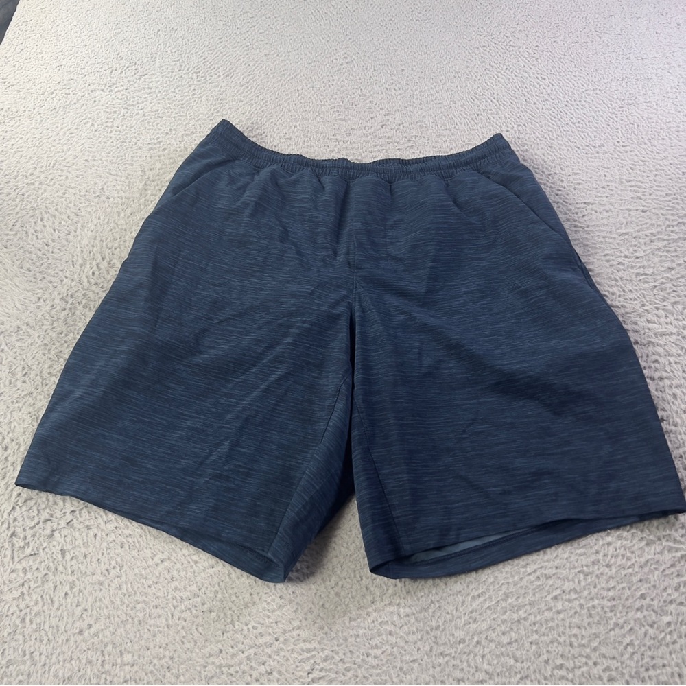 Lululemon Pace Breaker Shorts Mens Large Blue Lined 9" Athletic Running Gym